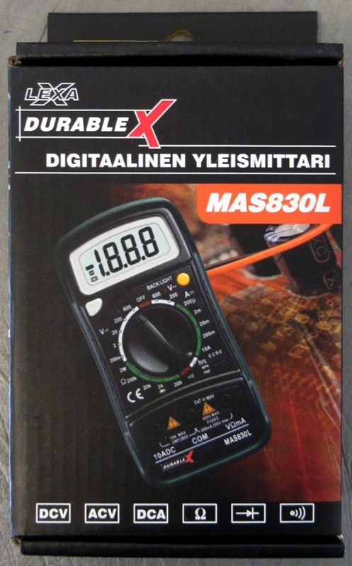 Lexxa Durable X — Digital multimeter / Digitaalinen Yleismittari
