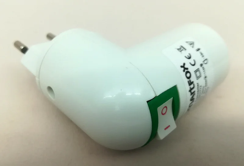 Smartfox — Smartfox socket angle adapter for light bulbs - white E27