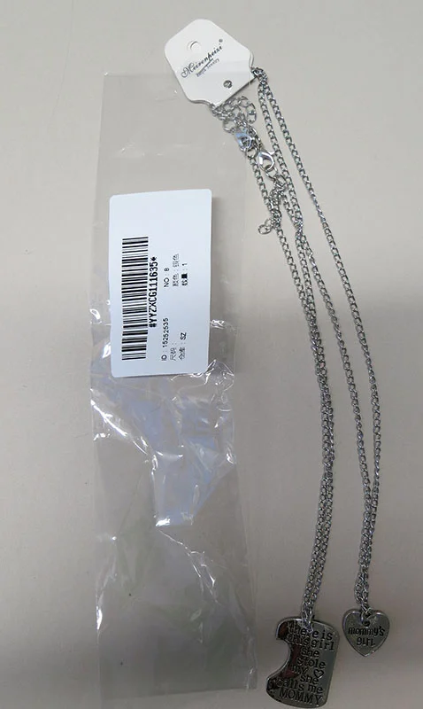 Mother daughter necklace