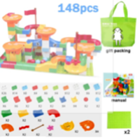 Kitoz Toys — Kitoz Big Size Marble Race Run Maze Ball Track Funnel Slide Building Block Brick Educational Toy