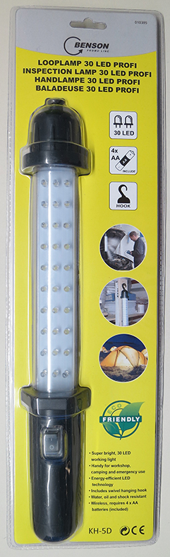 BENSON PROMO LINE — LOOPLAMP 30 LED PROFI HANDLAMPE