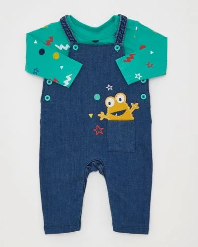 Dunnes Stores — 2 piece monster dungarees