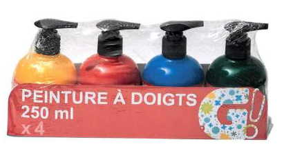 G! — Peinture à doigts