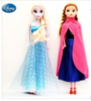 Disney — Disney Frozen Elsa Anna Dolls Plush Toys Princess girls Action Toy Figures for kids birthday gift