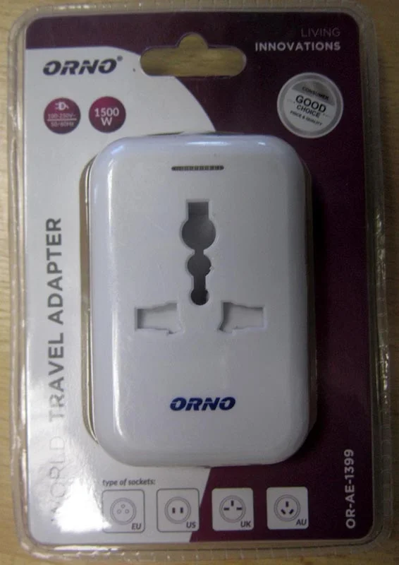 ORNO — Travel adaptor / World Travel Adapter