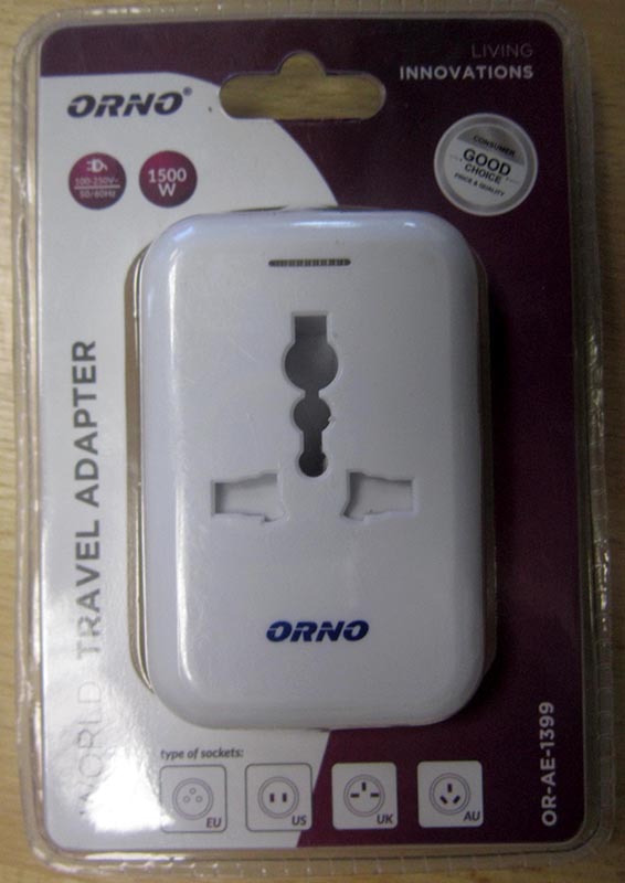 ORNO — Travel adaptor / World Travel Adapter