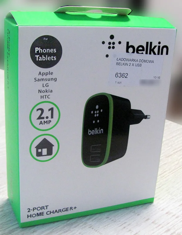 belkin — 2-PORT HOME CHARGER+