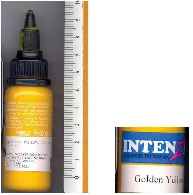 INTENZE — GOLDEN YELLOW