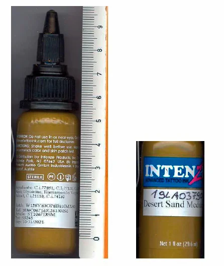 INTENZE, Advanced Tattoo Ink — DESERT SAND MEDIUM