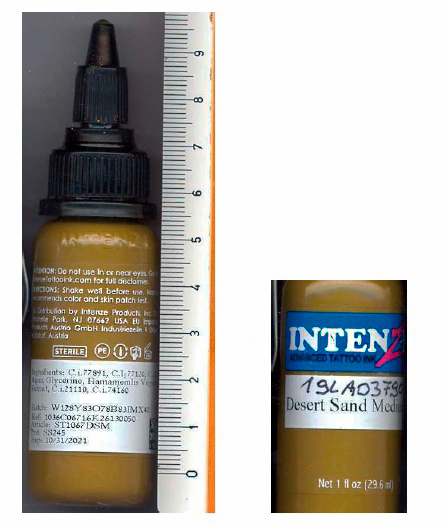 INTENZE, Advanced Tattoo Ink — DESERT SAND MEDIUM