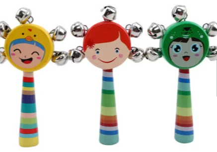 Wooden rattle toy