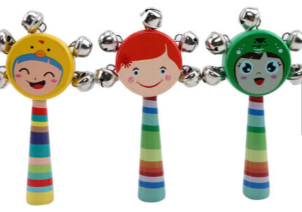 Wooden rattle toy
