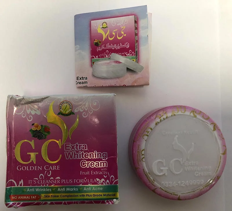 GC, Golden Care — Extra whitening cream with fruit extracts
