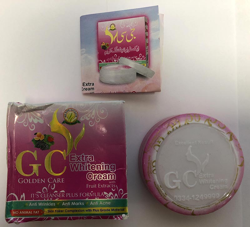 GC, Golden Care — Extra whitening cream with fruit extracts