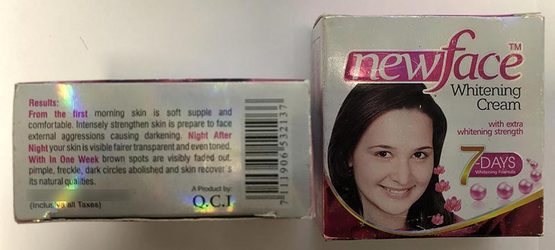 New Face — Whitening cream