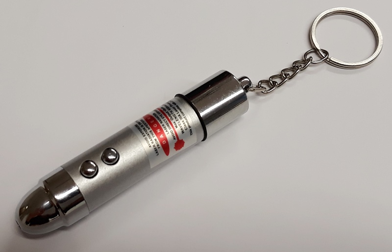 Shock LASER flashlight; Vicces játék