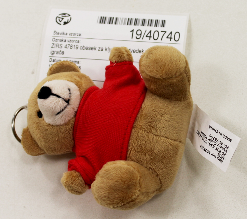 Soft toy with keychain