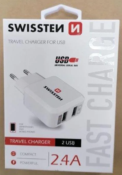 SWISSTEN — TRAVEL CHARGER FOR USB