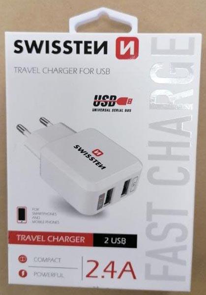 SWISSTEN — TRAVEL CHARGER FOR USB