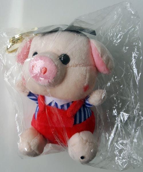 Soft toy with keyring