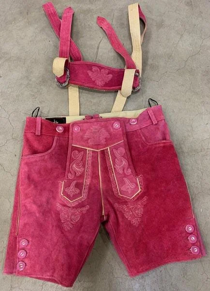 Deiters / Oktoberzauber — Leather breeches - Babette - pink
