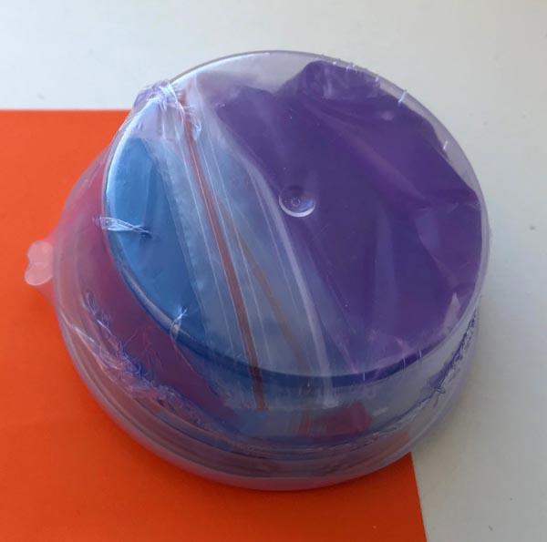Two coloured slime