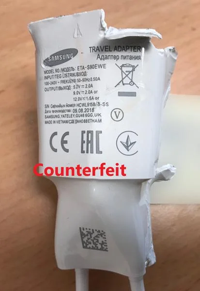 Samsung (counterfeit) — USB charger