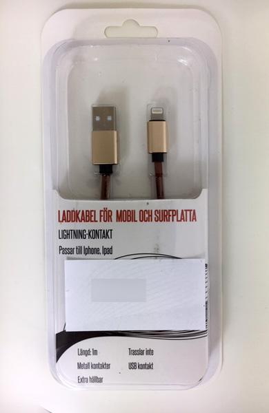 Laddkabel för mobil och surfplatta
