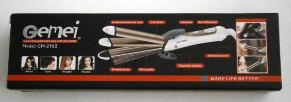 Gemei — Hair straightener and curling iron