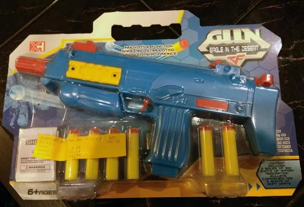 Gun Eagle in the Desert
