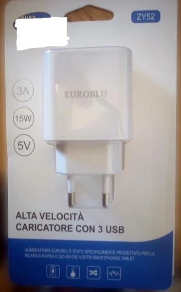 EUROBLU — High Speed Charger with 3 USB