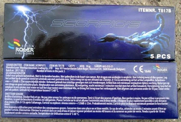 Salon Roger Fireworks — Scorpio's