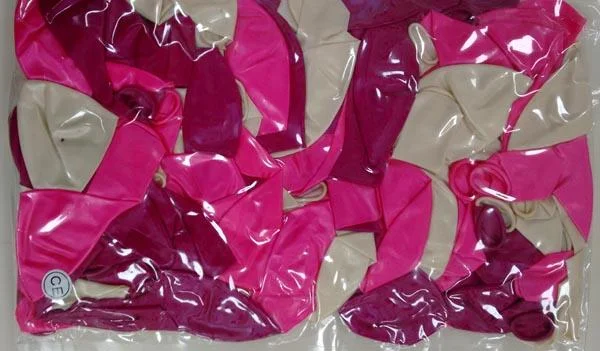 Yun fan 100 x three coloured balloons