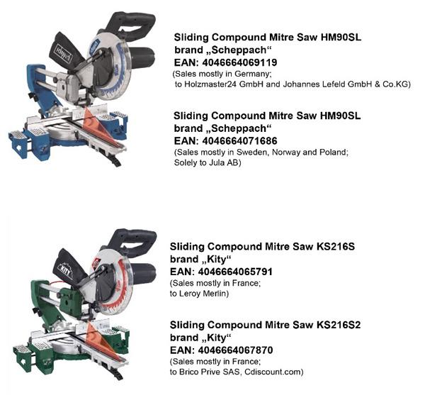 Scheppach — Sliding compound mitre saw