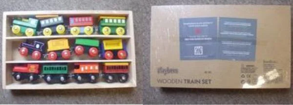 Playbees — Wooden Train Set