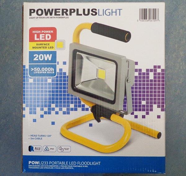 VARO — POWERPLUSLIGHT POWLI233 Portable LED Floodlight