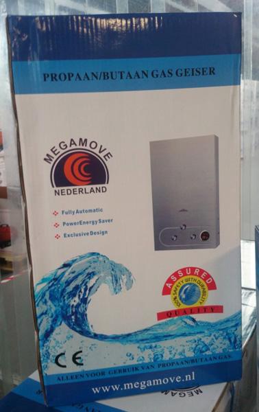 Megamove — PROPAAN/BUTAAN GAS GEISER