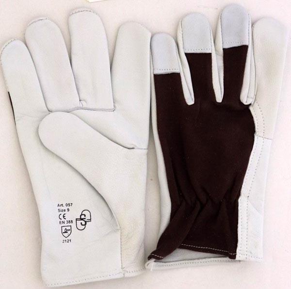 Leather work gloves