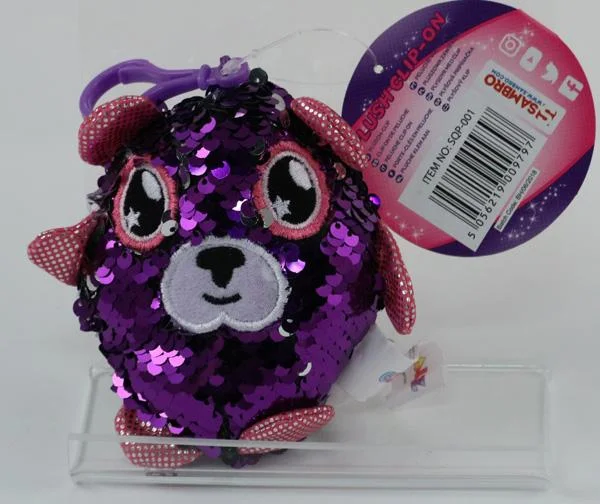 Glitter Palz, Sambro — Plush clip-on and Plush toy