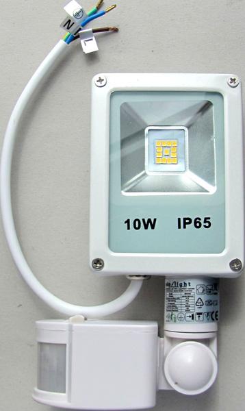 EKO-LIGHT — Naswietlacz LED 10 W z czujnikiem ruchu