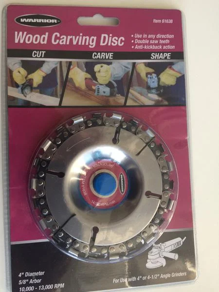 Warrior — Wood Carving Disc