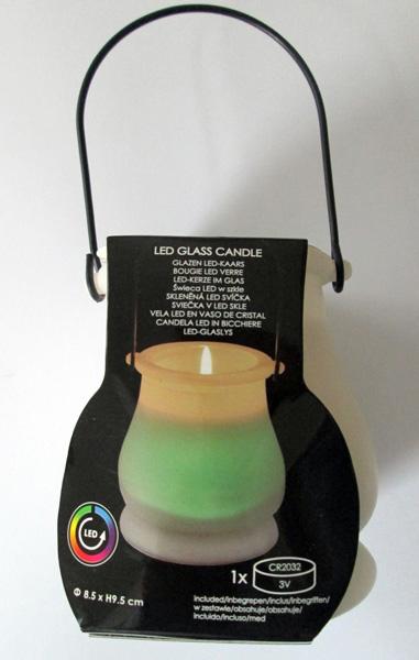 LED Glass Candle