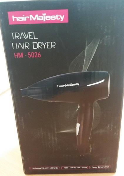 hair Majesty — Travel hair dryer