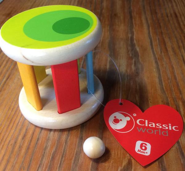 Classic World — Wooden toy rattle