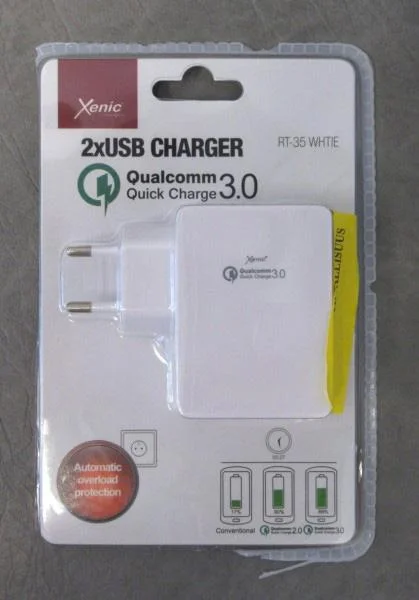 Xenic — 2x USB CHARGER Qualcomm Quick Charger 3.0