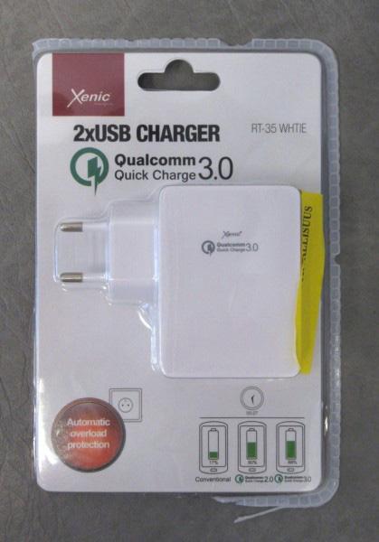 Xenic — 2x USB CHARGER Qualcomm Quick Charger 3.0