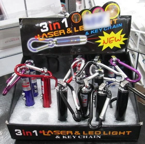 THY — 3 in 1 LASER & LED LIGHT & KEY CHAIN