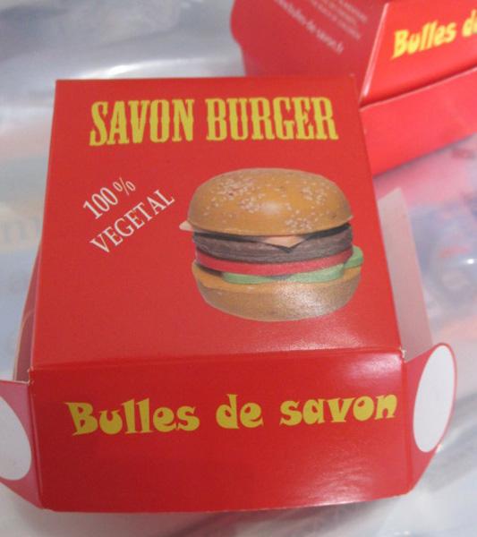 Bulles de savon — Savon burger