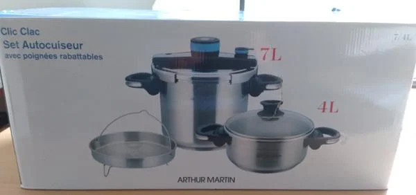 ARTHUR MARTIN — Clic Clac Set Autocuiseur poignées rabattable