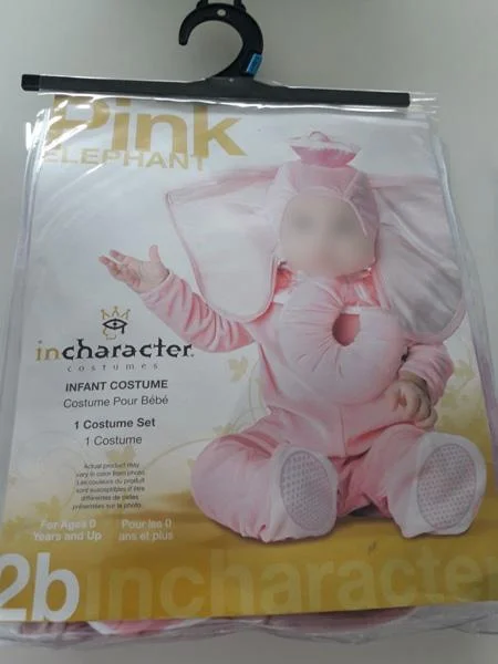 InCharacter — Pink Elephant - Infant Costume